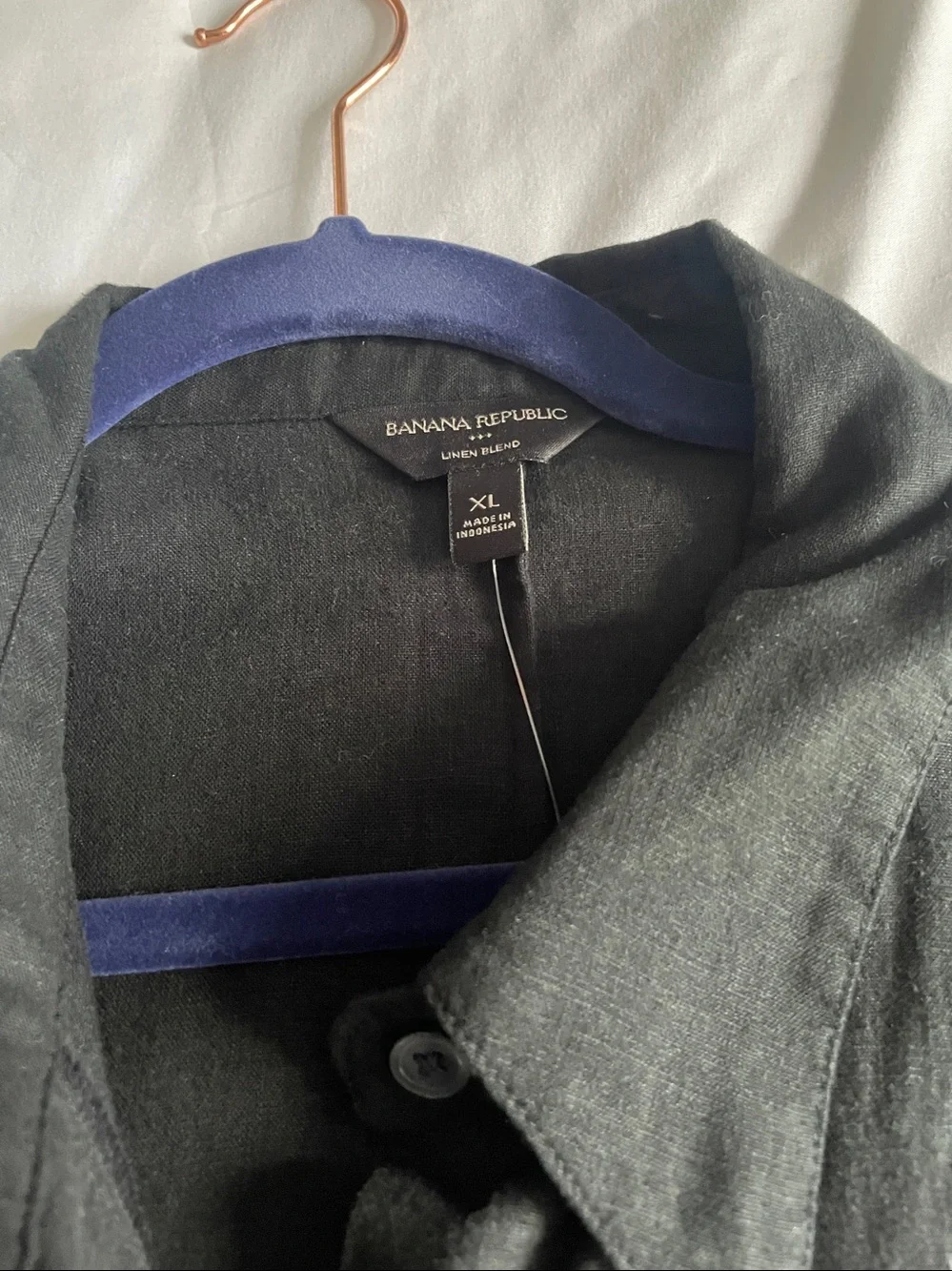 NWT Banana Republic linen-blend shirt dress - Picture 4 of 9
